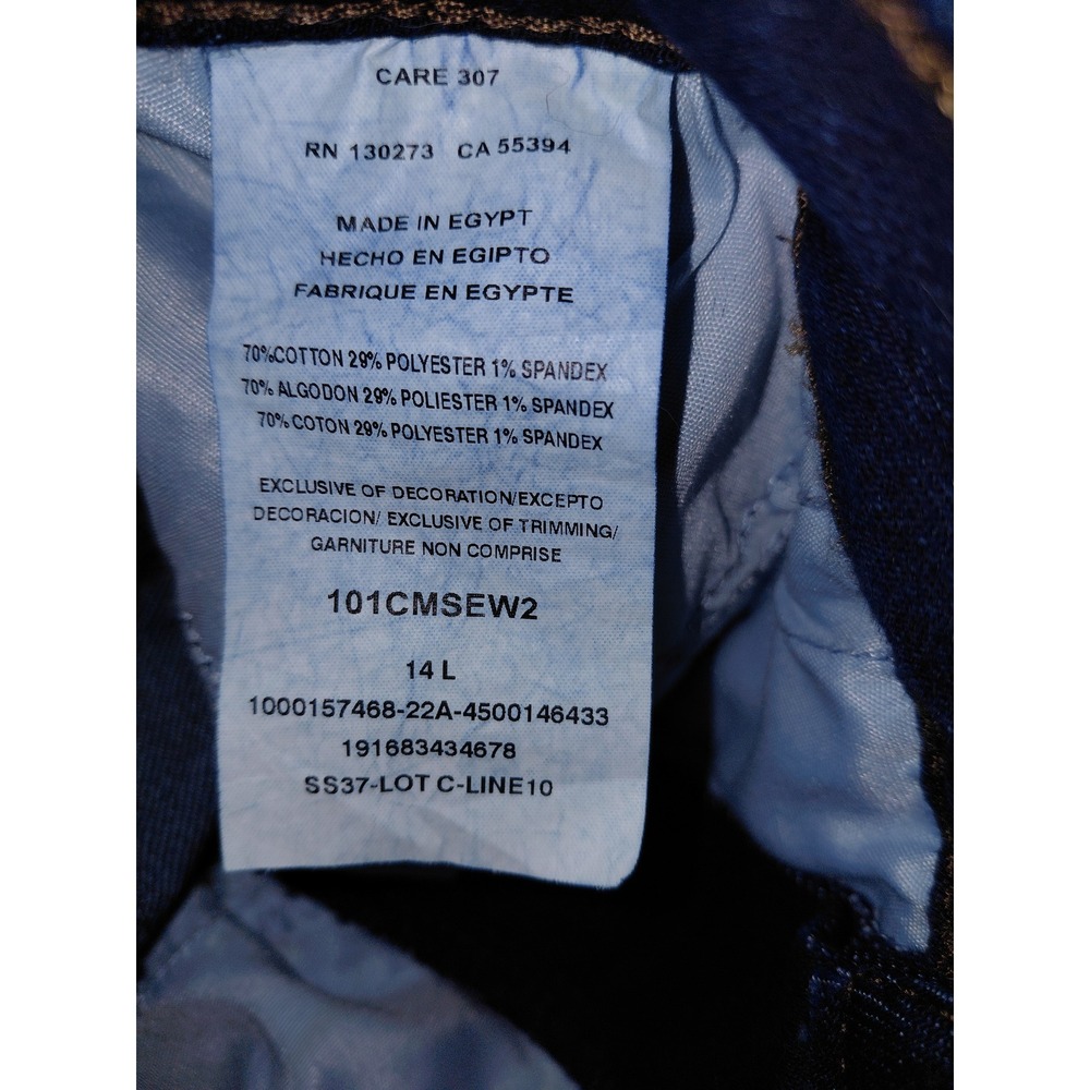 Lee Womens Mid Rise Straight Leg Jeans Dark Wash Blue Regular Fit 14L - Picture 3 of 4